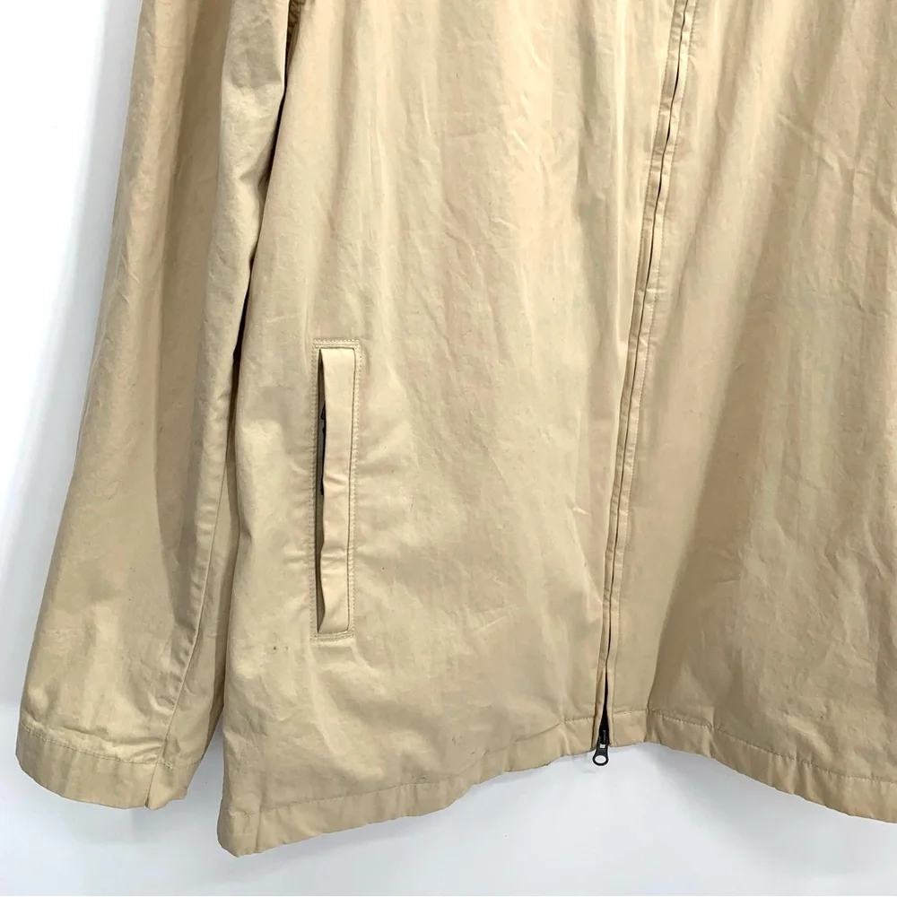 Banana Republic Men’s Jacket Y2K Front Zip Medium Weight w/ Zip Up Hood Large